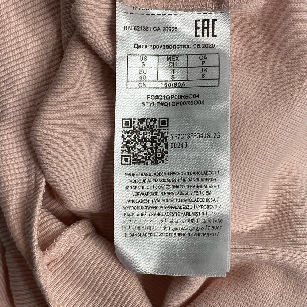 Guess Pink Ribbed Tank Body Suit Small - Picture 4 of 6